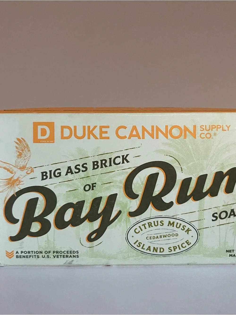 Duke Cannon Bay Rum Soap - Citrus Musk (Green) Bath Cleanser Shower